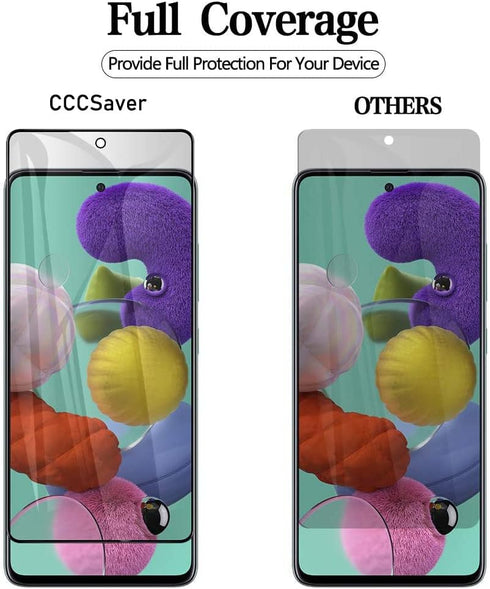 NC 2 Pack Privacy Screen Protector Compatible with Samsung Galaxy A33 / A42 / A32 / A12/ A13 / A02S / A03S, Tempered Glass Anti-Glare Full Coverag...