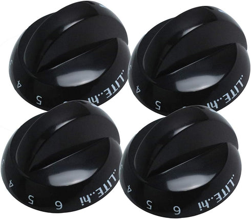 Swess 316220009 Range Burner Knob for Compatible with 316220009 Knob 1379610 AP4322122 1379610 AH1991531 PS1991531?4 Pack?