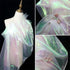 3 Yard Magic Rainbow Laser Gradient Organza Lace Fabric,Iridescent Holographic Gauze Fabric for Wedding Dress,Curtain,Photography Background,Party...