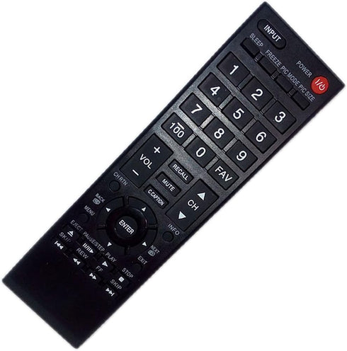 Replaced Remote Control Compatible for Toshiba 32L2400U 32SL400 40E210U 40L2400U 50L1450U LED HDTV TV...