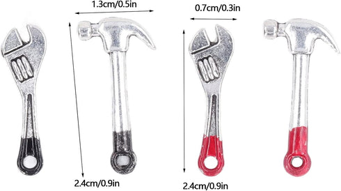 VBESTLIFE Dollhouse Repair Tools,20pcs Dollhouse Repair Tools Small Mini Dollhouse Wrench Hammer Kit Miniature Simulation Maintenance Tools...