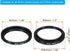 PATIKIL 34mm-37mm Metal Step Up Ring, Camera Lens Filter Adapter Ring Aluminum Filter Adapter Ring for Camera Lenses Hood, Black...