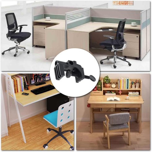 2 Pcs Desk Clamp Work Light Mounting Bracket Heavy-duty Plastic Table Mounting Clamp for Desk Lamp, Magnify Lamp, Tablet Holder, Etc...