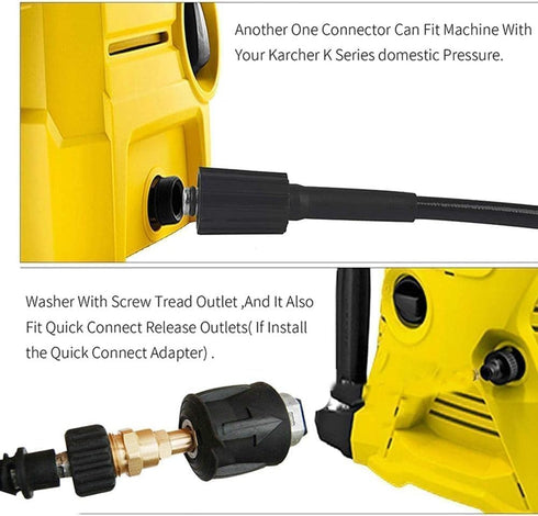 Gold M22 Adapter High Pressure Washer Hose Adapter Pressure Pipe Quick Connector Converter Fitting for K Series Pressure Washer, Pressure Replacem...
