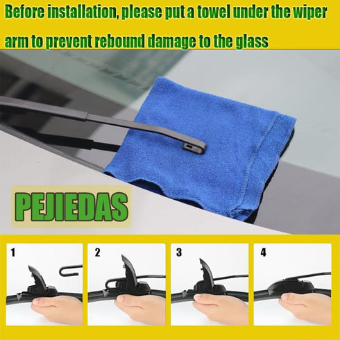 Front Wiper Blades 26" + 17" OE/Factory Quality Original Equipment Replacement (Pack of 2)...