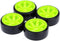 GoolRC 4PCS/Set 1/10 Drift Car Tires Hard Tyre Replacement for Traxxas HSP Tamiya HPI Kyosho On-Road Drifting Car (Green)...