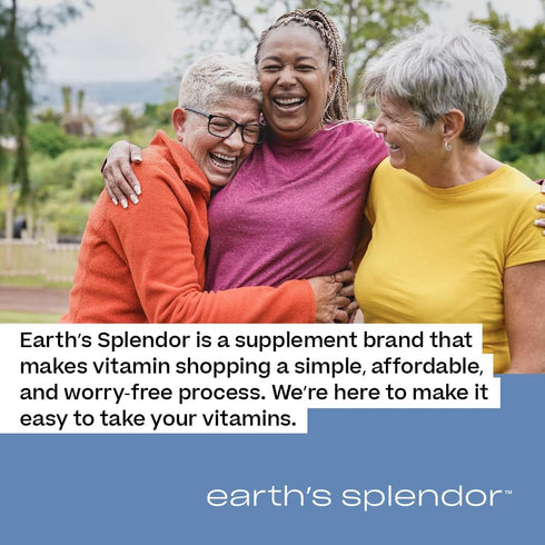 Earth's Splendor Women's Multivitamin, Overall Wellness Support, Multimineral Supplements, Helps Support Metabolism, Vitamin B12, Vitamin A, C, D,...
