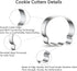 Halloween Cookie Cutter Set,7 Piece Stainless Steel Cookie Cutters for Baking...