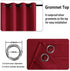 DWCN Blackout Short Curtains with Tiebacks - Thermal Insulated Privacy Protection Grommet Window Curtains for Living Room Bedroom, 38 x 45 inch Le...
