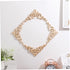 Garneck 4PCS Wood Carved Corner Onlay Applique Frame Unpainted Furniture Corner Applique Supplies Wall Cabinet Decor...