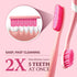 Intensive Whitening Toothbrush - Extra-Large Toothbrushes for Adults, Plaque Remover for Teeth, 9Mils High Strength Soft Bristle Toothbrush, Oral ...