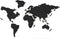 Navaris Cork Board World Map - Self-Adhesive Corkboard Continents for Wall to Pin, Plan, Document Travels - with 18 Cork Pieces and 10 Pins - Blac...