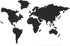 Navaris Cork Board World Map - Self-Adhesive Corkboard Continents for Wall to Pin, Plan, Document Travels - with 18 Cork Pieces and 10 Pins - Blac...