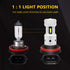 PHINLION H11 H8 H16 LED Fog Light Bulbs, Super Bright 3800 Lumens Fog Lights or DRL Replacement for Cars, Non-polarity, 6000K Xenon White, Pack of...