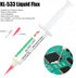 No Clean Soldering Flux Paste & Solder Wick,10ML Solder Flux (2 Piece),1500MM Solder Wick Braid With Flux (1 Piece) 0.08 Inch Desoldering Wick...