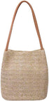 Straw Beach Bag Buckets Totes Handbag Shoulder Bag Tote Bag Women Summer Handbag...