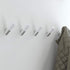 Franklin Brass Modern Slant (5-Pack) Single Wall Hooks 1-Prong Coat/Hat Pure White/Nickel Hooks for Hanging Wall Mount Hanger Clothes, Purse, Bag,...