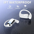 JIECAN Open Ear Headphones Bluetooth V5.3 Wireless Earbuds with Earhooks with Digital Display Charging Case, Conduction Headphones with Mic Waterp...