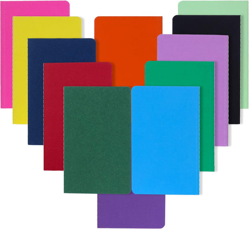 Small Pocket Colorful Notebook Journal Bulk, Blank, Travel Journal Set for Traveler, Kids, Students and Office, Plain Writing Drawing Sketchbook D...