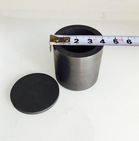 OTOOLWORLD Smelting Lab Graphite Crucible with Cover Lab Supply 40MM X 40MM...