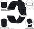 24mm Black Silicone Rubber Watch Strap Band Stainless Steel Black Buckle for Fossil Watch...