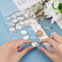 PH PandaHall 20PCS Oval Photo Charms Pendant Blank Trays Bezel, 20PCS Transparent Glass Cabochon Dome Tiles Memorial Photo Pendant for Jewelry Mak...