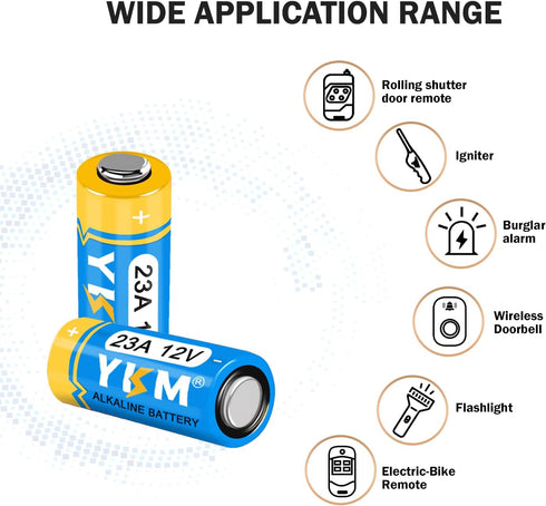 23A 12 Volt Battery A23 MN21/23 L1028f 12V Alkaline Battery for Ceiling Fan Remote Garage Door Opener 5 Pack...
