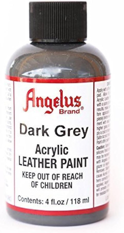 Angelus Acrylic Leather Paint-4oz.-Dark Grey...