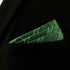 SHLAX&WING Green Checkered Mens Silk Pocket Square Unique Design Large 12.6 inches...