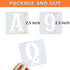 2.5 Inch Letter Stencils Symbol Numbers Craft Stencils, 42 Pcs Reusable Plastic Alphabet Templates for Painting on Wood, Wall, Fabric, Rock, Glass...