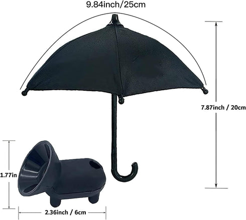 (2 Pack) Phone Umbrella for Sun Shade, Funny Phone Snap Finger Phone Stand Silicone Phone Holder with Umbrella and Suction Cup for Phone, Red Flow...