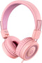 noot products Kids Headphones K11 Foldable Stereo Tangle-Free 5ft Long Cord 3.5mm Jack Plug in Wired On-Ear Headset for iPad/Girls/Boys/School/Lap...