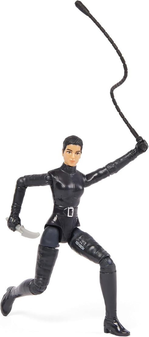 DC Comics BATMAN , 10cm Selina Kyle Action Figure with 3 Accessories and Mystery Card, The Movie Collectible Kids Toys for Boys and Girls Ages 3 a...