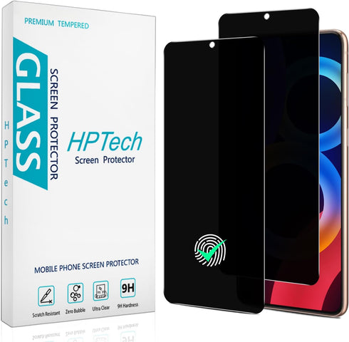 HPTech (2 Pack) Privacy Screen Protector Designed for Samsung Galaxy S21, Galaxy S21 5G Anti-Spy Tempered Glass, Anti Scratch, Bubble Free...