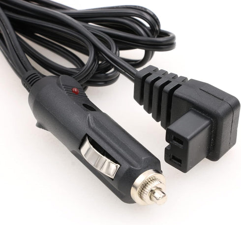 DRRI 12V DC Right Angle Duty Portable Compressor Mini Car Refrigerators Universal ThermoElectric Power Cable for Car, Truck, RV, Boat?Mobicool Coo...