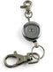 1PCS Retractable Key Chain with Hook Zinc Alloy High Resilient Anti-lose Stretch Key Ring Holder Tool Telescopic Rope Black...
