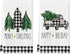 Artoid Mode Buffalo Plaid Truck Trees Kitchen Dish Towels Merry Christmas, 18 x 26 Inch Winter Drying Cloth Tea Towels for Cooking Baking Set of 2...