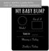 Pregnancy Timeline Sign/My Baby Bump Infant Chalkboard Style Milestone Photo Prop Board / 10" x 12" Baby Shower Present...