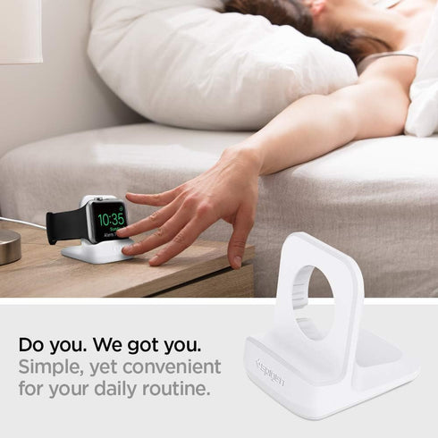 Spigen S350 Designed for Apple Watch Charger Stand Apple Watch Ultra 2/Apple Watch Ultra, Series 9/8/SE2/7/6/SE/5/4/3/2/1 49/45/44/42/41/40/38mm D...