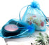50pcs Organza Bags 3.54''x4.33''(9x11cm) Satin Drawstring Organza Pouch Wedding Party Favor Gift Bag Jewelry Watch Bags-Aqua Blue...