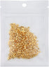 500 Pcs Crimp Beads for Jewelry Making - 18K Gold Plated Brass 2x2 mm Crimping Beads, Column Stoppers to Secure The Ends of Jewelry Strings, Crimp...
