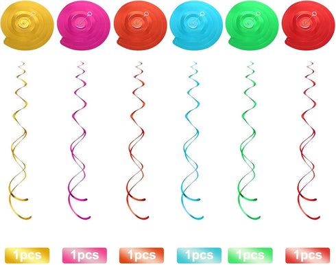 Sumind 30 Pcs 1950's Rock and Roll Music Party Sock Hop Decorations Vinyl Record Note Cutout Wall Decor Sign with Hanging Swirls Ceiling Decor for...