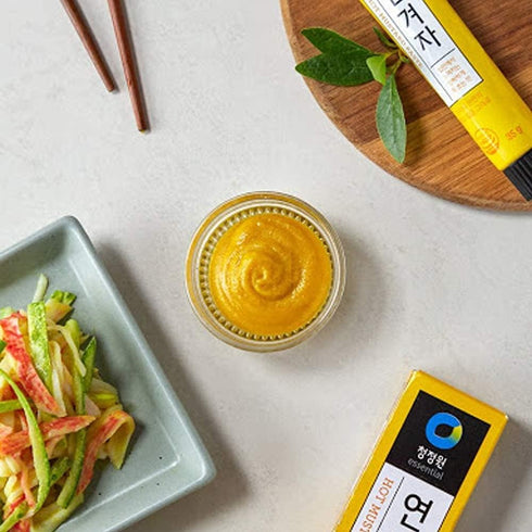Minecook Korean Premium Hot Spicy Yellow Mustard Paste Sauce, No Additives, All Natural, 3.35oz...