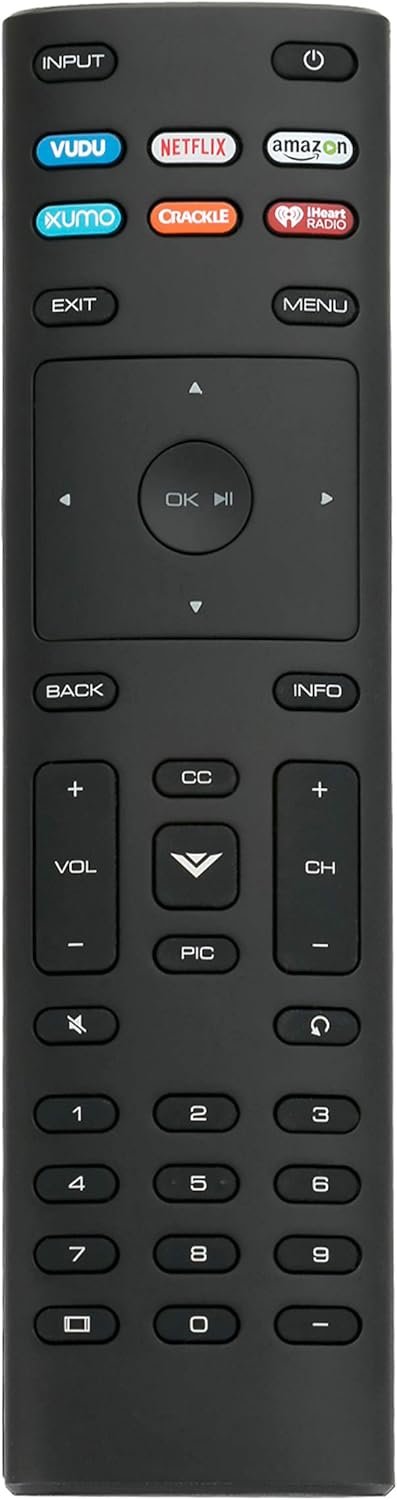 XRT136 Replace Remote Control Compatible for VIZIO TV E70-E3 E75-E1E75-E3E80-E3M50-E1 M55-E0 M65-E0 M70-E3 M75-E1 P55-E1 P65-E1 P75-E1 D24f-F1 D32...