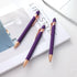 12 PCS 2 in 1 Stylus Ballpoint Pens Pen with Stylus Tips, 1.0 mm Black Ink Metal Pen Stylus Pens for Touch Screens,12 Pens and 12 Refills(Rose gol...