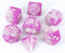 Pink and White DND Dice - 'Cherry Blossom'...