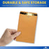 1InTheOffice Mailing Envelopes 6x9, Brown Envelopes, Manila Envelopes, Clasp Envelopes, Gummed Flaps, Brown, 25 Pack...