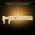 Jadeshay 80mm Vernier Caliper, Vintage Style Brass Sliding Ruler Dual Scale (mm/inch) Measuring Tool for Precision Measurements...