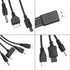10 in 1 USB Multi Charger USB Cables for Mobile Phones USB Charging Cord 20CM/7.87in Universal USB to Multi Plug Cell Phone Charger Cable for Smar...