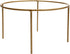 Bloem Hopson Round Planter with Gold Metal Stand: 6" - Black - Durable Plastic Pot, Powder Coated Removable Stand, for Indoor and Outdoor Use, Gar...